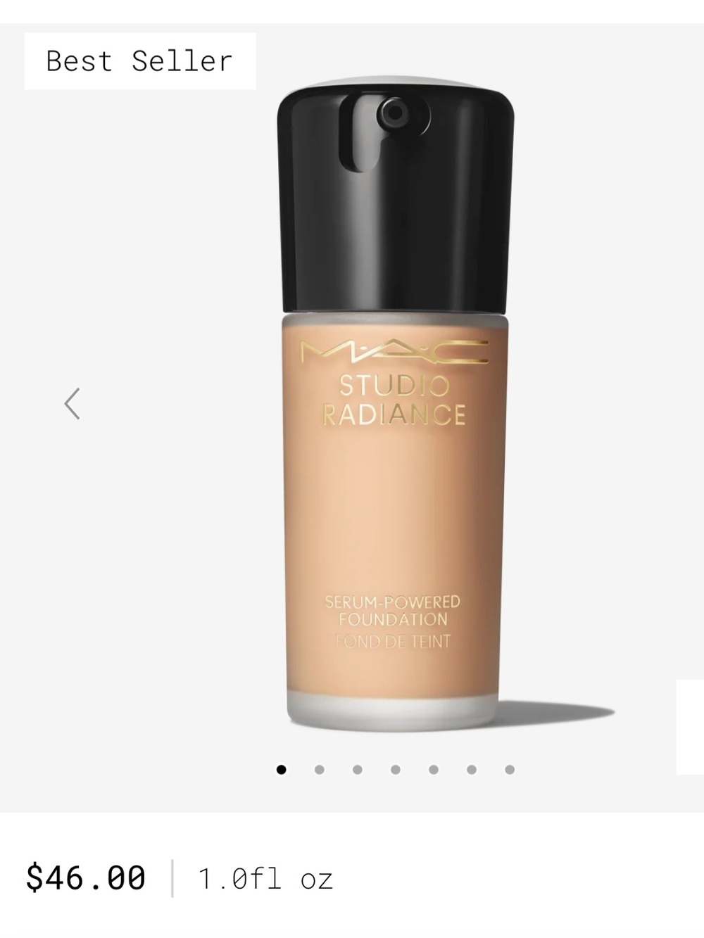 MAC Cosmetics Foundation Studio Radiance Color C3.5 ** NEW**